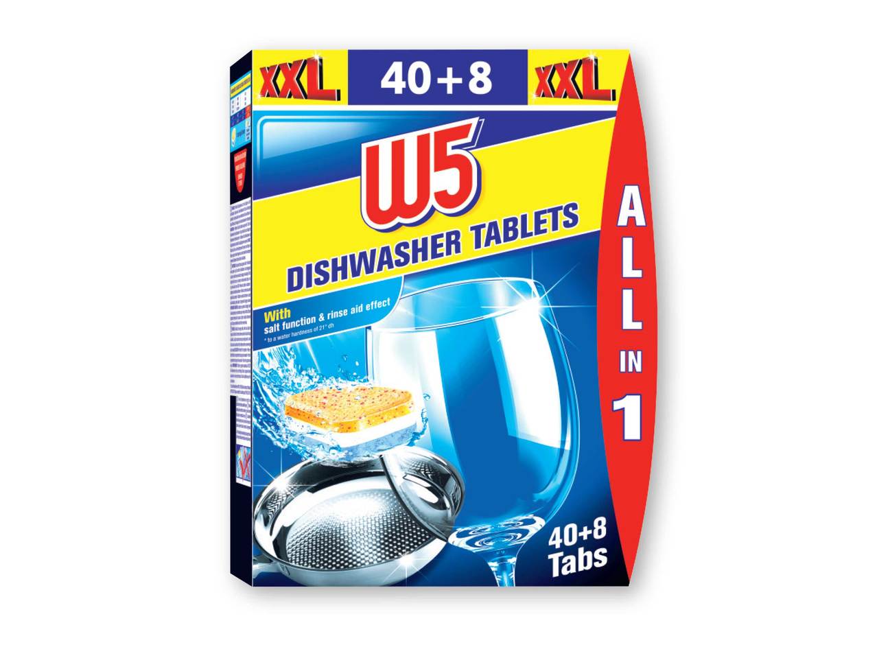 W5(R) All In One Dishwasher Tablets