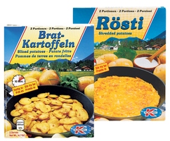 Röstis ou pommes de terre en rondelles