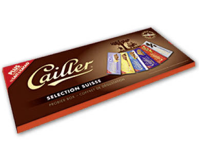 CAILLER(R) Confezione per la degustazione di tavolette di cioccolato