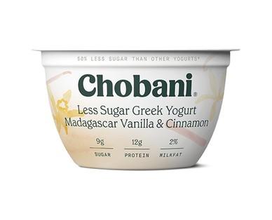 Chobani Less Sugar Madagascar Vanilla and Cinnamon Greek Yogurt