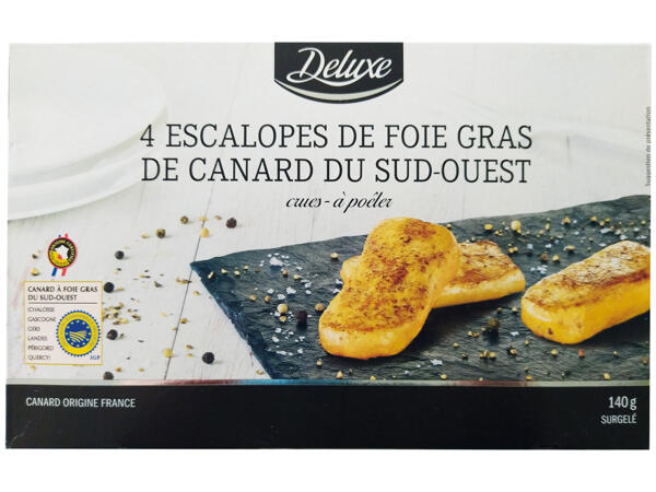 Escalopes de foie gras de canard du Sud-Ouest IGP à poêler