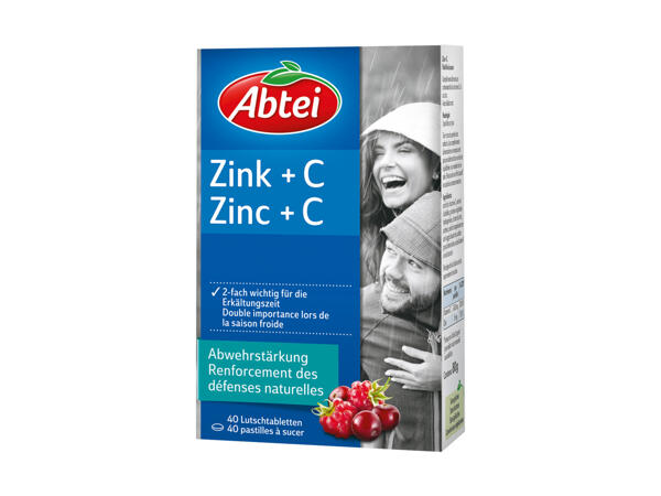 Compresse da succhiare zinco e vitamina C ABTEI