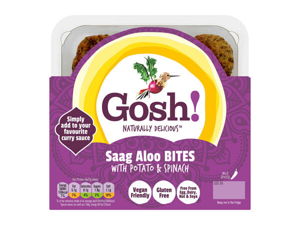 Gosh! Goan Cauliflower Bites or Saag Aloo Bites