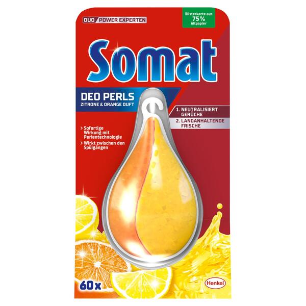SOMAT Spülmaschinen-Pflege Deo Duo-Perls(R) Zitrone & Orange