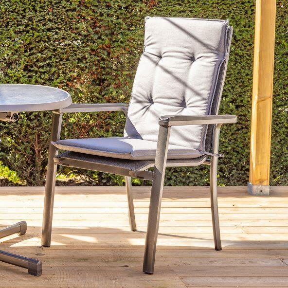 Chaise de jardin en aluminium