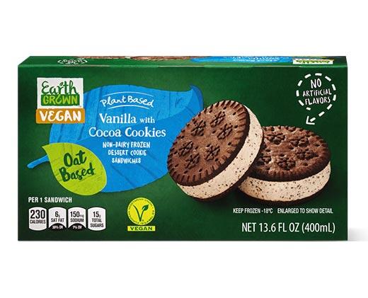 Earth Grown 
 Non-Dairy Chocolate Chip or Chocolate Cookie Sandwich
