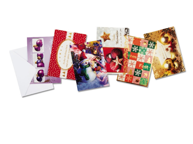 Cartolina di auguri natalizi, 6 pezzi ***Articolo disponibile solo nella Svizzera tedesca***