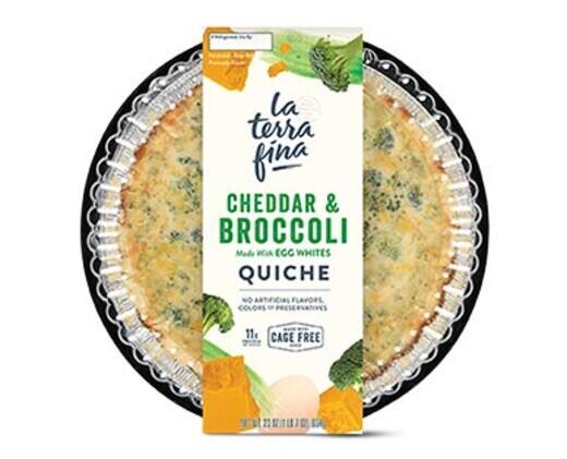 La Terra Fina 
 Cheddar Broccoli or Lorraine Quiche