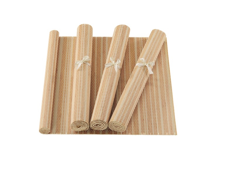 Bambus-Untersetzer oder Tischläufer