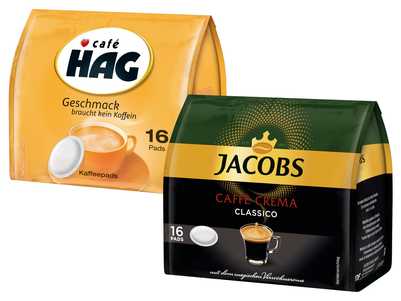 JACOBS/CAFÉ HAG Pads