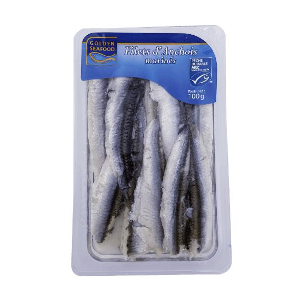 GOLDEN SEAFOOD(R) 				Filets d'anchois marinés