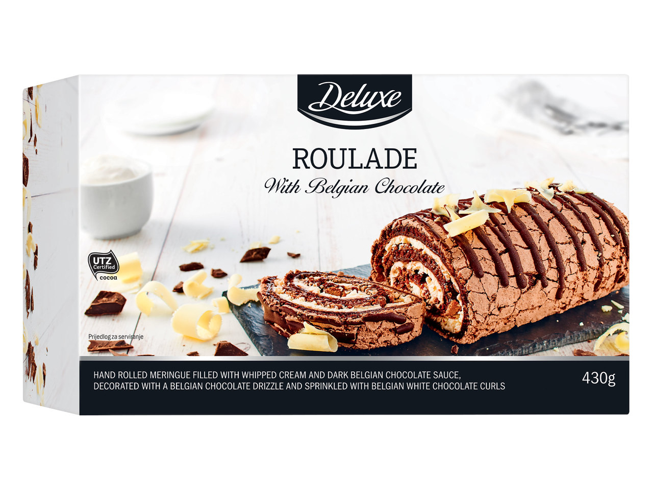 DELUXE Dreifach Schokolade Roulade/Eisrolle exotic