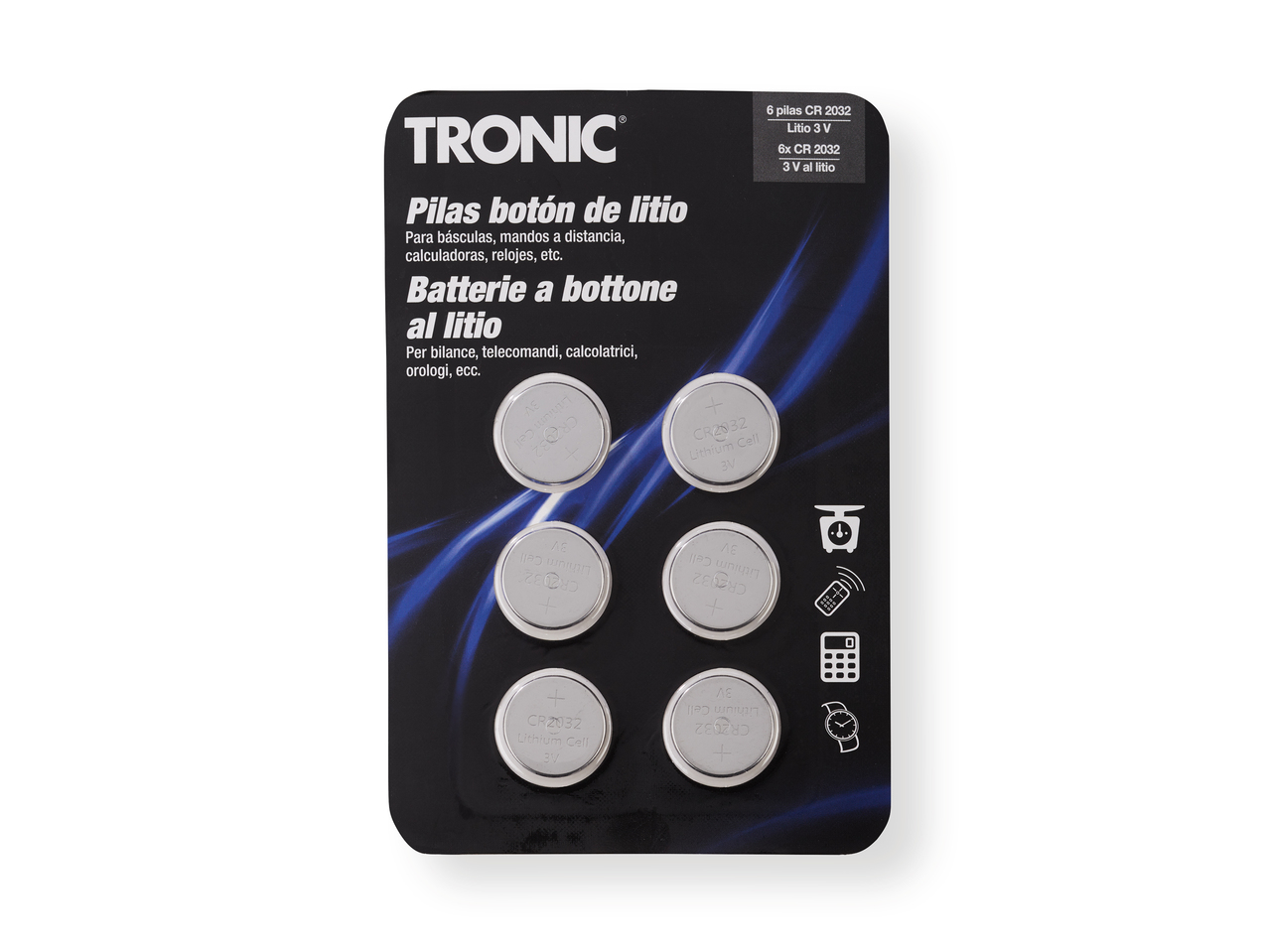 "TRONIC" Pilas de botón