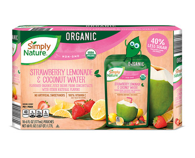 Simply Nature Organic Coconut Water Pouches
