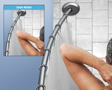 Easy Home Curved Shower Rod