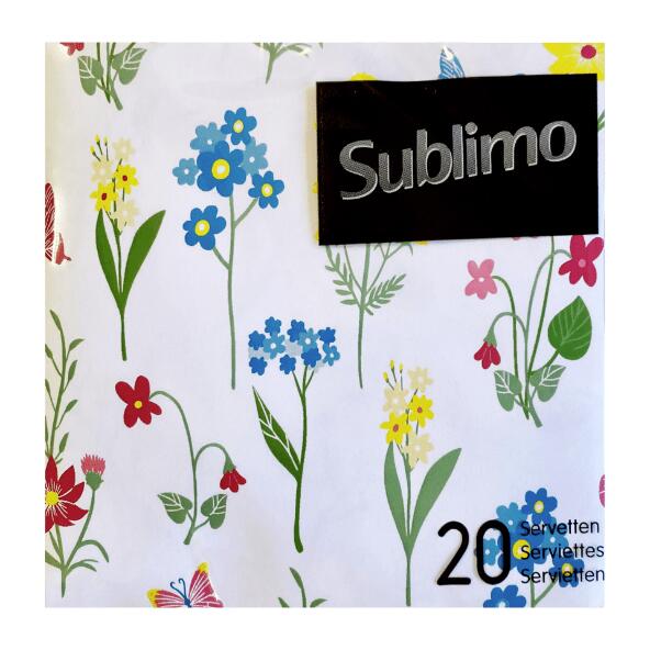 SUBLIMO(R) 				20 mini serviettes papier