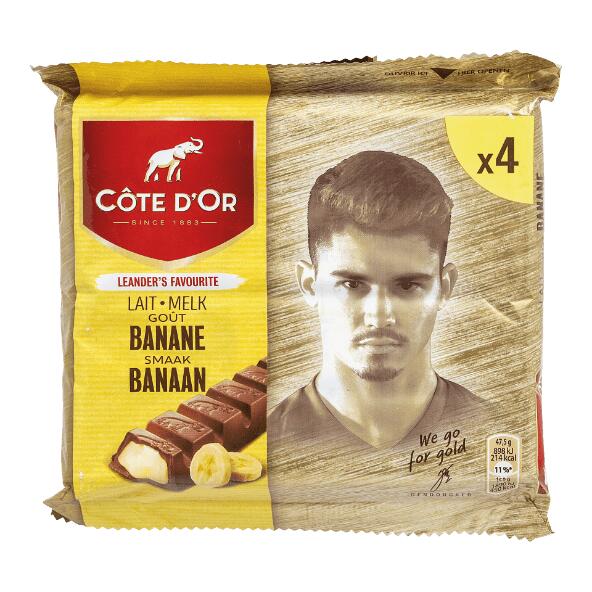 CÔTE D'OR(R) 				Barres de chocolat, 4 pcs