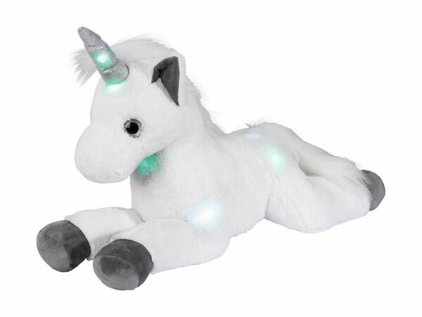 Peluche unicornio con LED