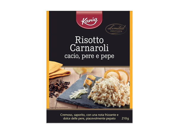 Carnaroli Risotto with Cacio, Pears and Pepper