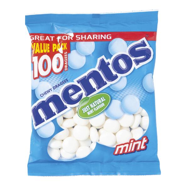 MENTOS(R) 				Bonbons à mâcher Mentos, 100 pcs