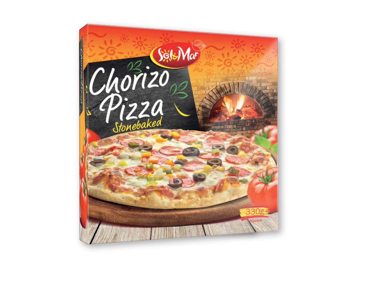 SOL & MAR Stonebaked Chorizo Pizza