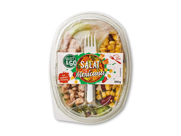 Salatblanding med dressing
