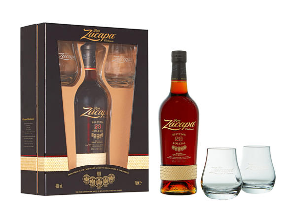 Zacapa Rum 23 Jahre Set mit 2 Gläsern