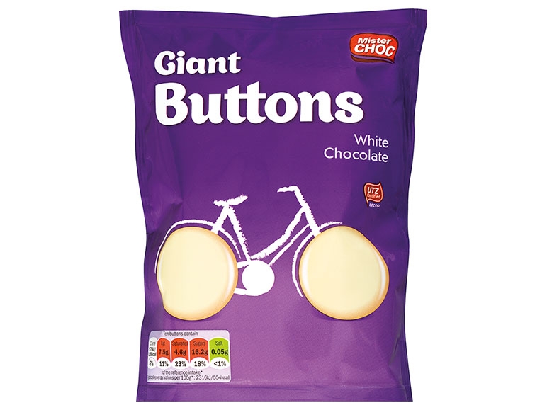 Mister Choc Giant Chocolate Buttons Assorted
