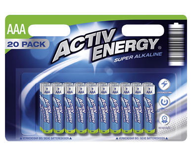 ACTIV ENERGY(R) Batterien AA & AAA, 20er-Packung
