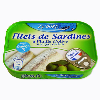 Filets de sardines à l'huile d'olive