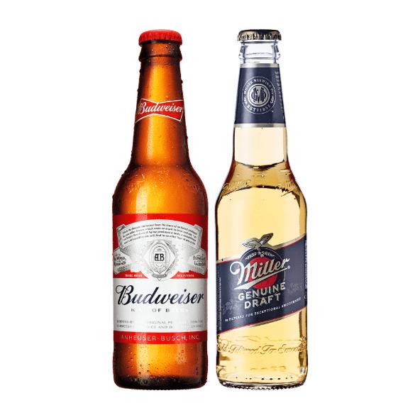 Budweiser eller Miller Genuine draft