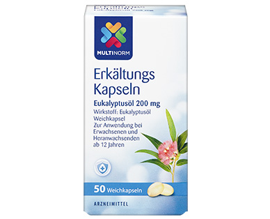 MULTINORM Erkältungs-Kapseln Eukalyptusöl 200 mg