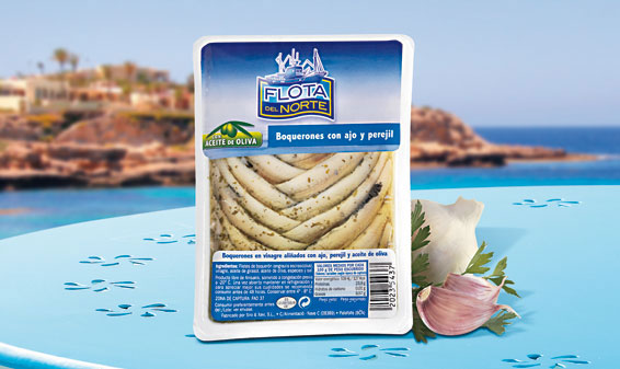 Filets d'anchois ail et persil