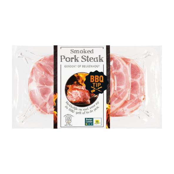 Smoked pork steak