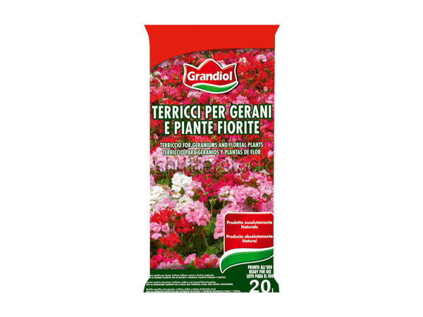 Soil for geraniums and Flowery plants