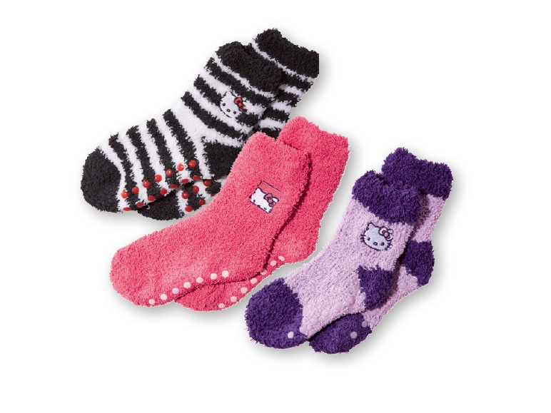 Girls' Hello Kitty Fluffy Non-Slip Socks