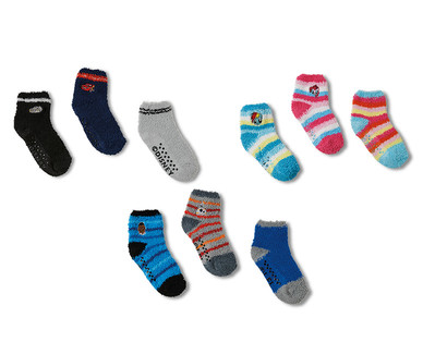 Licensed Children's 3-Pack Fuzzy Socks