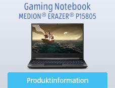 Core Gaming Notebook MEDION(R) ERAZER(R) P15805