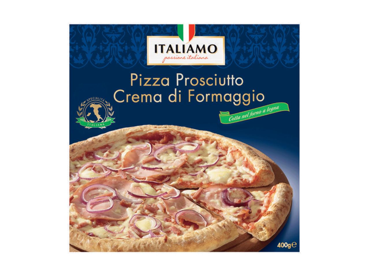 ITALIAMO Stonebaked Pizza Quattro Formaggi/Prosciutto Crema di Formaggio