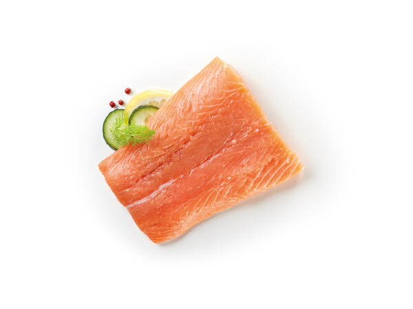 Salmon fillet with skin
