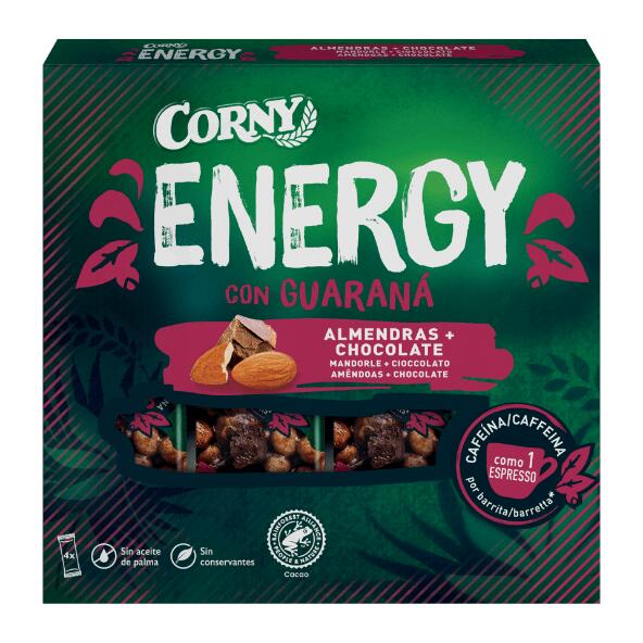 Corny Barras de Cereais Energy de Amendoas e Chocolate