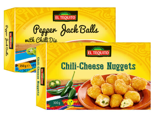 Chili-Cheese Nuggets/ Gebackene Käsesnacks