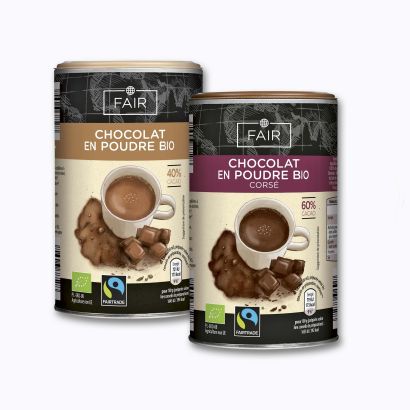 Chocolat en poudre Bio certifié Fairtrade