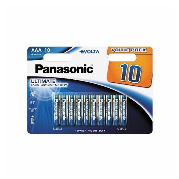 PANASONIC Evolta Alkali-Batterien, 10er-Packung