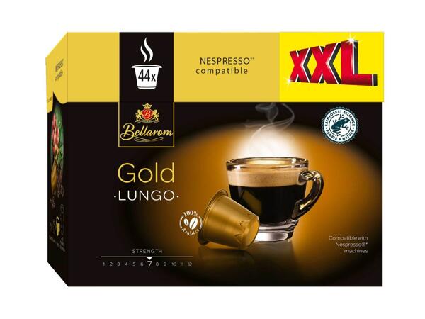 44 capsules de café Gold Lungo compatibles Nespresso