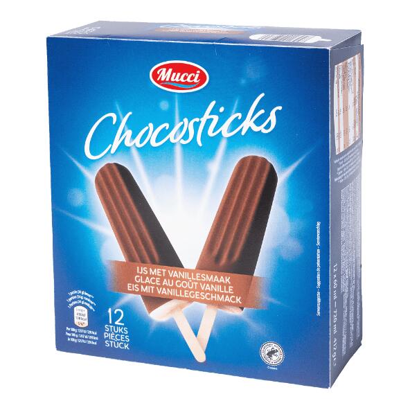 MUCCI(R) 				Chocosticks, 12 st.