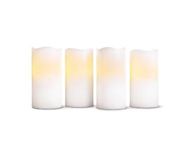Merry Moments 4-Piece Flameless LED Candle Set with Remote