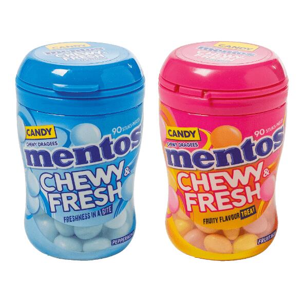 Mentos Chewy & Fresh-Dragees, 90 St.