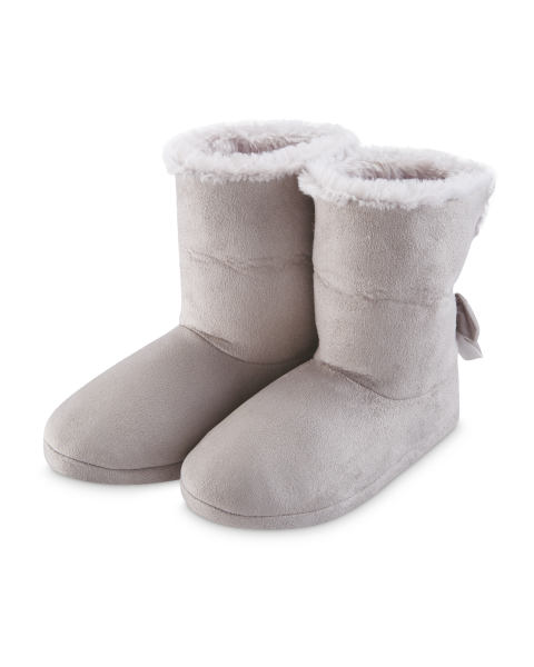Avenue Grey Slipper Boots