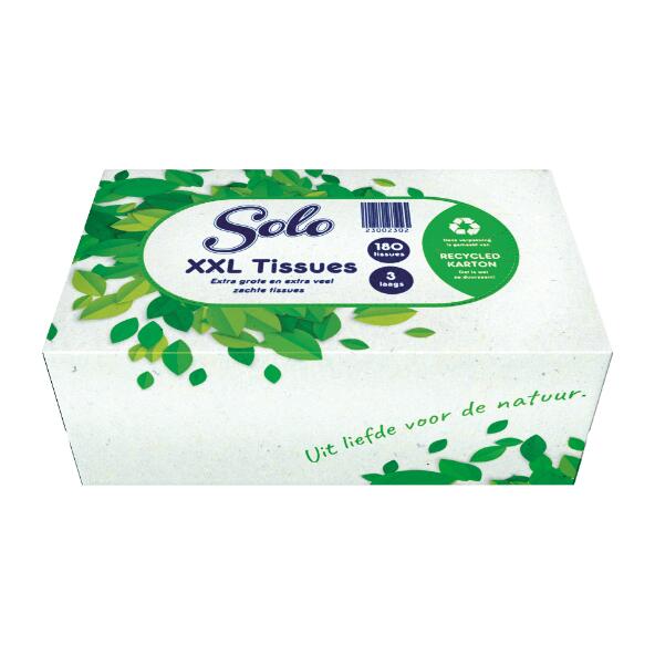 Solo 3-laags tissues XXL box